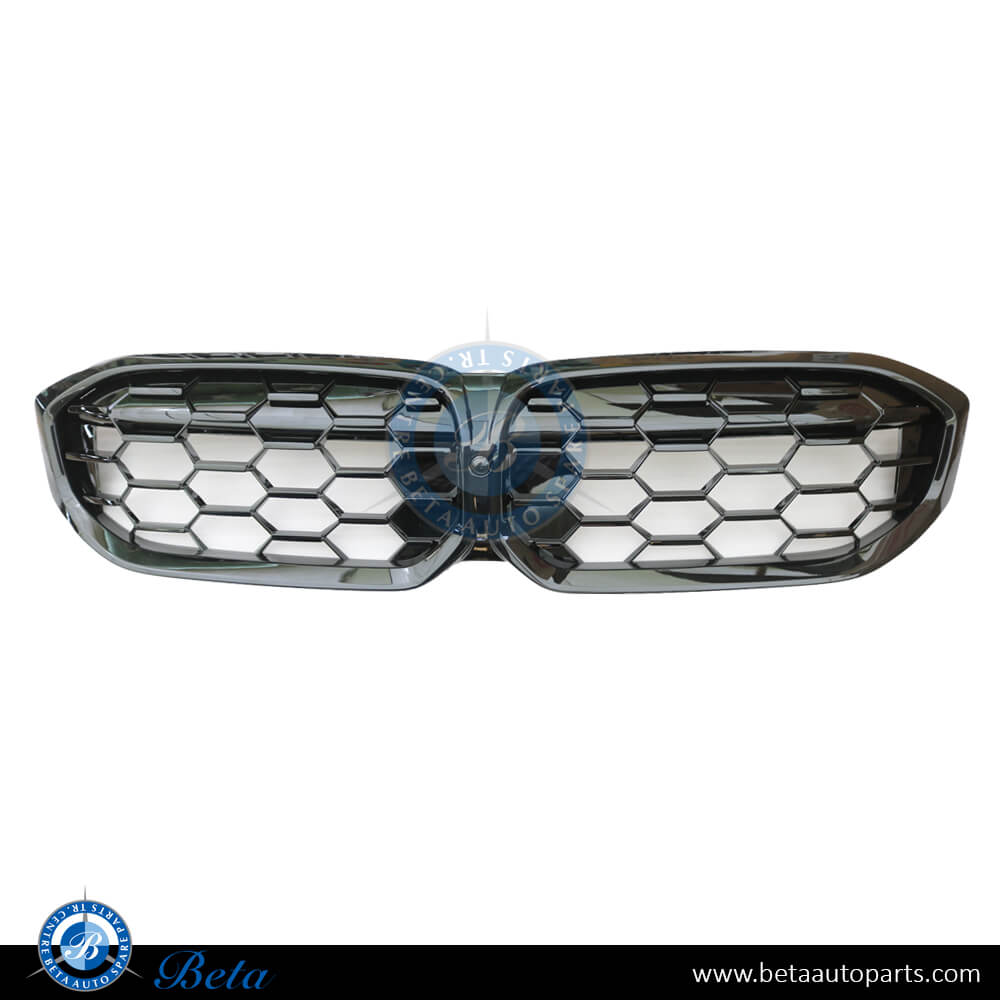 Radiator Grille M340 Look with Camera Hole All Black for BMW 3 Series G20 LCI 2023-Up models, Part Number 51115A1BFB2 Radiator Grille M340 Look with Camera Hole All Black for BMW 3 Series G20 LCI 2023-Up models, Part Number 51115A1BFB2